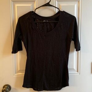 Express black burn out shirt